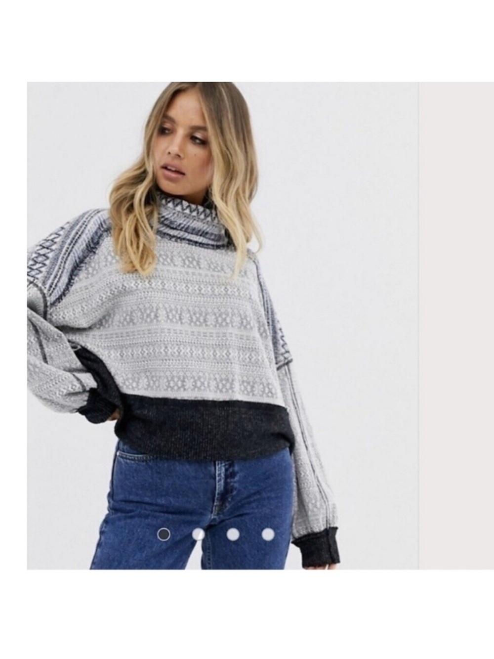 We the free by Free people Lodge Turtle Neck Sweater NWOT
